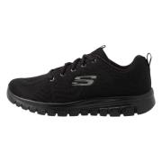 Graceful-Get Connect Sneakers Skechers , Black , Dames