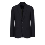 Navy Linnen Viscose Blazer Set Armani Exchange , Blue , Heren