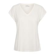 T-Shirts Kaffe , White , Dames