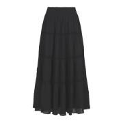 Zwarte Kant Rok Felicia S Voile Neo Noir , Black , Dames