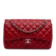 Pre-owned Leather shoulder-bags Chanel Vintage , Red , Dames