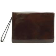 Pre-owned Fabric clutches Dunhill Pre-owned , Brown , Dames