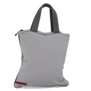 Pre-owned Nylon totes Prada Vintage , Gray , Dames