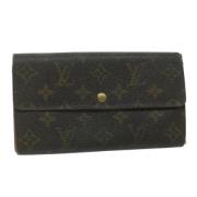 Pre-owned Canvas wallets Louis Vuitton Vintage , Brown , Dames