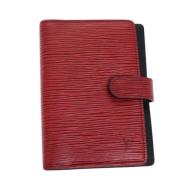 Pre-owned Leather home-office Louis Vuitton Vintage , Red , Dames