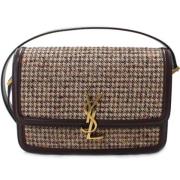 Pre-owned Fabric shoulder-bags Yves Saint Laurent Vintage , Beige , Da...