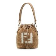 Pre-owned Leather handbags Fendi Vintage , Brown , Dames