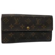 Pre-owned Canvas wallets Louis Vuitton Vintage , Brown , Dames