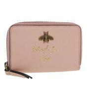 Pre-owned Leather wallets Gucci Vintage , Pink , Dames