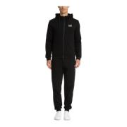 Effen Tracksuit met Capuchon en Zakken Emporio Armani EA7 , Black , He...