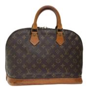 Pre-owned Canvas handbags Louis Vuitton Vintage , Brown , Dames