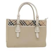 Pre-owned Nylon shoulder-bags Burberry Vintage , Beige , Dames