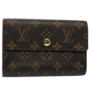 Pre-owned Canvas wallets Louis Vuitton Vintage , Brown , Dames