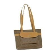 Pre-owned Leather totes Gucci Vintage , Beige , Dames