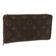 Pre-owned Canvas wallets Louis Vuitton Vintage , Brown , Dames