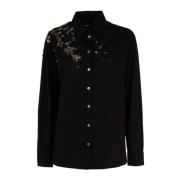 Zwarte Damesoverhemd Outlet Prijs Pinko , Black , Dames