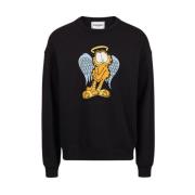 Garfield Design Sweatshirt Iceberg , Black , Heren