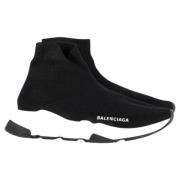 Pre-owned Polyester sneakers Balenciaga Vintage , Black , Dames