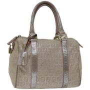 Pre-owned Canvas handbags Fendi Vintage , Beige , Dames