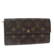 Pre-owned Canvas wallets Louis Vuitton Vintage , Brown , Dames