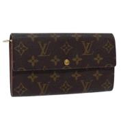 Pre-owned Canvas wallets Louis Vuitton Vintage , Brown , Dames