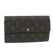 Pre-owned Canvas wallets Louis Vuitton Vintage , Brown , Dames