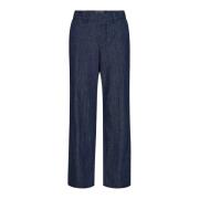 Donkerblauwe Denim Broek MOS Mosh , Blue , Dames