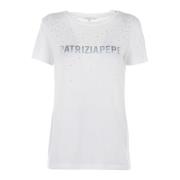 Damesmode T-Shirt Lang/Kort/Mouwloos Patrizia Pepe , White , Dames