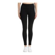 Hoge Taille Legging, Effen Kleur, Elastische Taille Emporio Armani EA7...