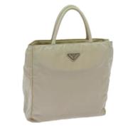 Pre-owned Nylon handbags Prada Vintage , Beige , Dames