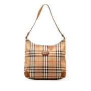 Pre-owned Leather shoulder-bags Burberry Vintage , Brown , Dames