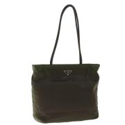 Pre-owned Nylon totes Prada Vintage , Brown , Dames