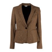 Elegant Sequin Jacket Tobacco Brown Liu Jo , Brown , Dames