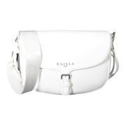 Witte Bisaccia Tas met Verstelbare Band Gaëlle Paris , White , Dames