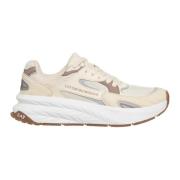 Multikleur Vetersluiting Sneakers Emporio Armani EA7 , Beige , Heren