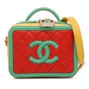 Pre-owned Leather handbags Chanel Vintage , Multicolor , Dames