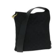 Pre-owned Canvas shoulder-bags Gucci Vintage , Black , Dames