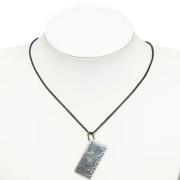 Pre-owned Leather necklaces Hermès Vintage , Gray , Dames