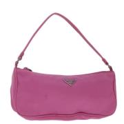 Pre-owned Nylon pouches Prada Vintage , Pink , Dames