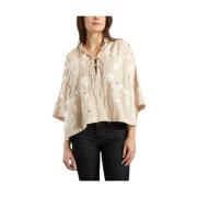 Bloemen Kant Top IRO , Beige , Dames