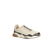 Bicolor Nubuck Hardloopschoenen Zespà , Beige , Heren