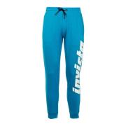 Sportieve Katoenen Sweatpants Turquoise/Blauw Invicta , Blue , Heren