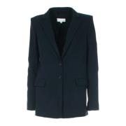 Lange Blauwe Blazer voor Vrouwen Patrizia Pepe , Blue , Dames