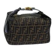 Pre-owned Canvas handbags Fendi Vintage , Brown , Dames