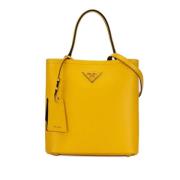 Pre-owned Leather prada-bags Prada Vintage , Yellow , Dames