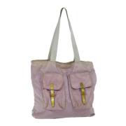 Pre-owned Nylon totes Prada Vintage , Pink , Dames