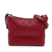 Pre-owned Leather chanel-bags Chanel Vintage , Red , Dames