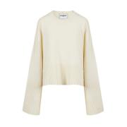 Wollen Crewneck Sweater Iceberg , White , Dames