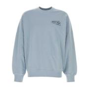 Stamp Sweatshirt in poederblauw katoen Carhartt Wip , Blue , Heren