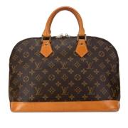 Pre-owned Canvas handbags Louis Vuitton Vintage , Brown , Dames